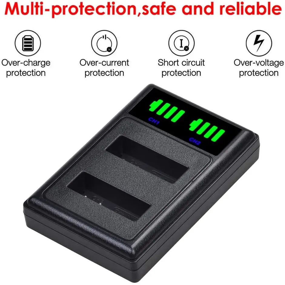 EN-EL23 сменная батарея/EN-EL23 светодиодный USB двойное зарядное устройство для Nikon Coolpix