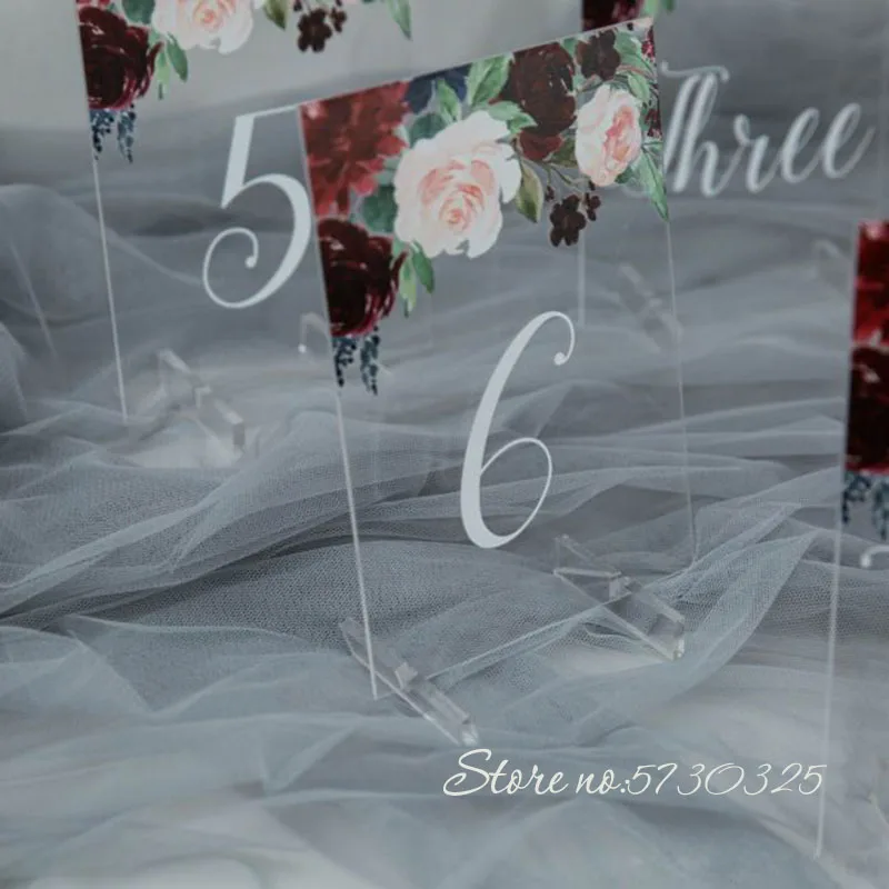 Акриловые цифры для стола декор свадебной вечеринки прозрачные акриловые