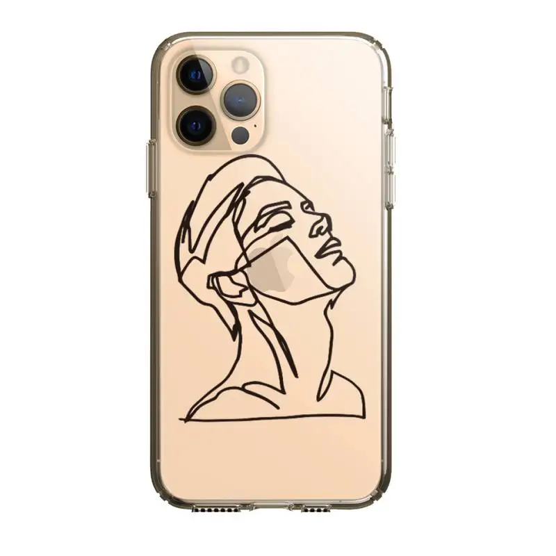 

Minimalist Style Twerk It Sexy Line Phone Case Clear For Iphone 5 6 7 8 11 12 Plus XR X XS SE2020 11/12PRO Max Transparent Cases