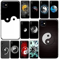 chinese round tai chi gossip yin and yang phone cases for iphone 11 12 pro xs max 8 7 6 6s plus x 5s se 2020 xr cover shell