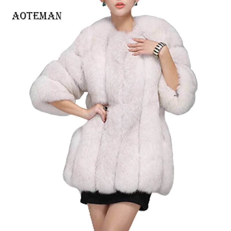 Осенне зимнее пальто из искусственного меха для женщин 2020 повседневные