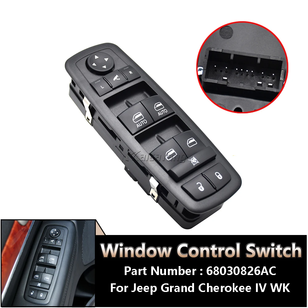 

68030826AC 68030826AB 68030826AD 68030826AE For Jeep Grand Cherokee 2011 2012 2013 Power Master Window Switch Car Accessories