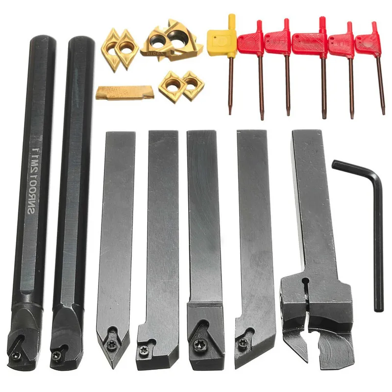 7 компл. DCMT CCMT твердосплавная вставка с 12 мм хвостовиком токарный станок