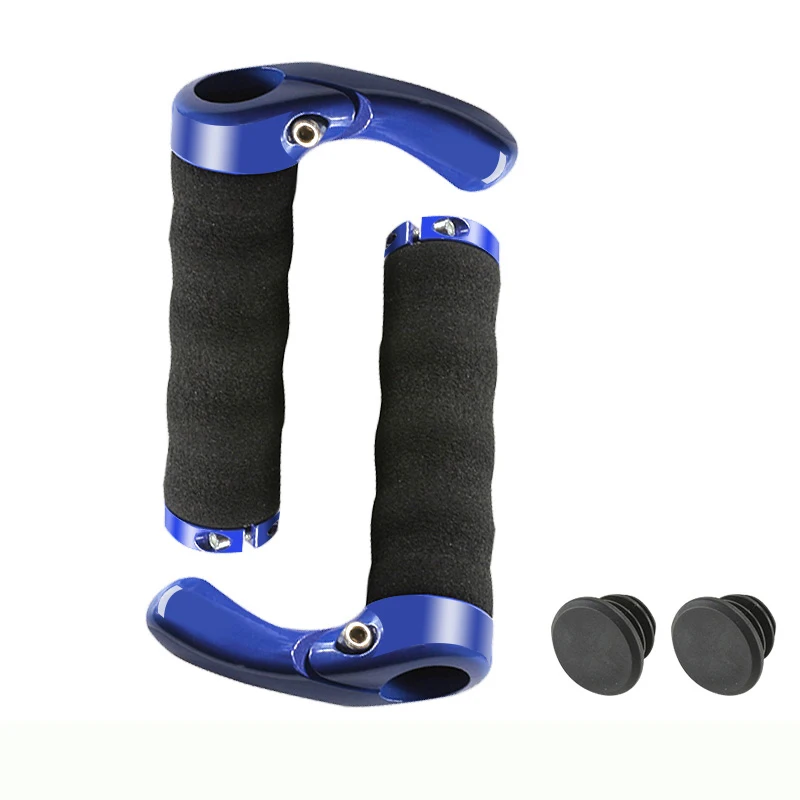 blue 1 Пара BMX MTB руль для шоссейного велосипеда, мягкие губки для велосипедного руля, ручки для горного велосипеда, детали для велосипеда - Цвет: blue