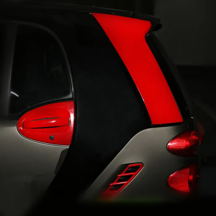 2pcs Plastic Car Rear Fender C-Pillar Cover Sticker for Smart fortwo 2009 2010 2011 2012 2013 2014 Styling Mouldings Trim |