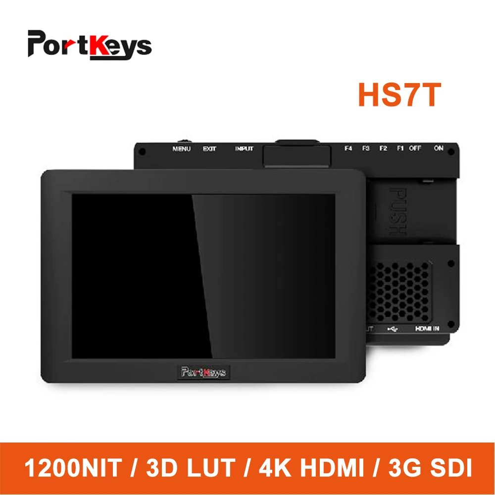 Порткейс HS7T 7-дюймовый монитор 4K с 3D LUT сенсорным экраном 1920x1200 1200нит высокой яркости монитор 3G SDI и HDMI для камеры DSLR.