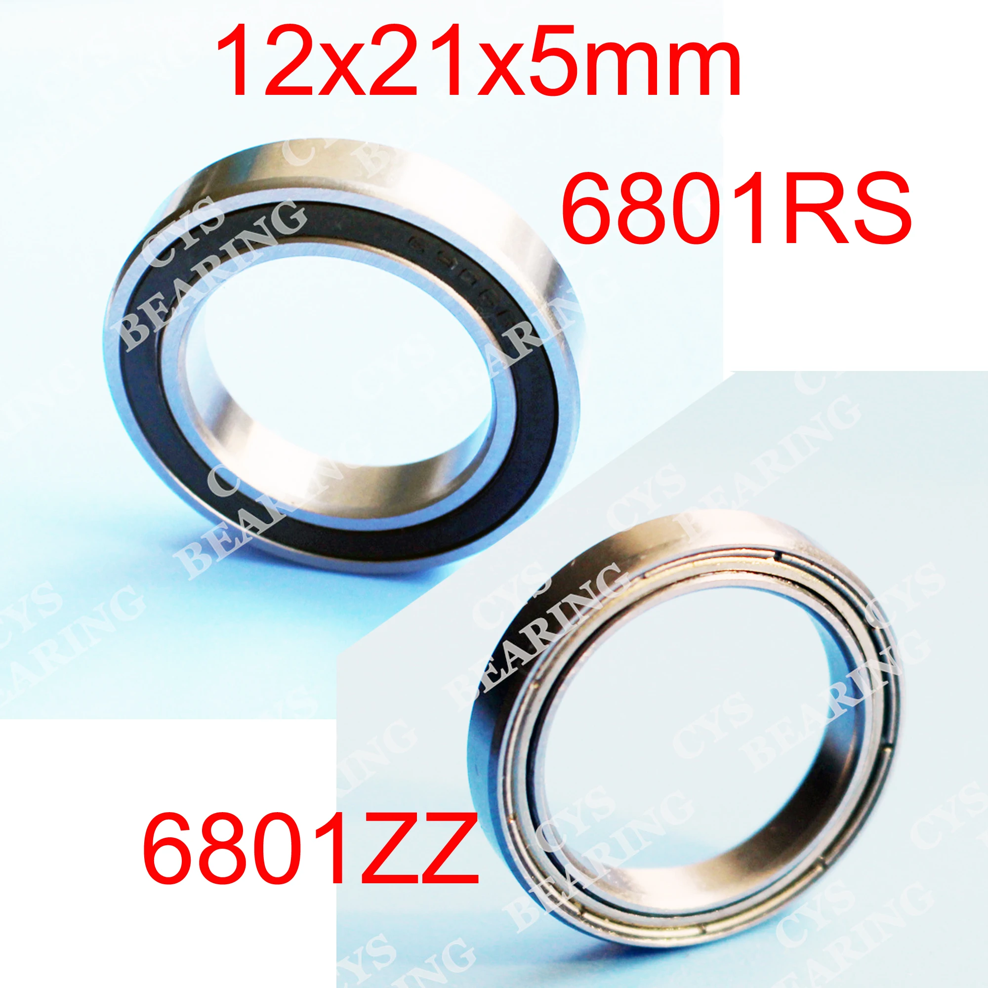 Радиальные шарикоподшипники 6801RS 12x21x5 мм 6801 2RS S 6801ZZ F6801ZZ 6801ZZ|bearing bike|bearing bearingbike bearing |