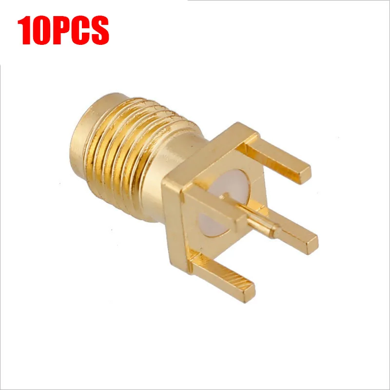 

10 PCS SMA End Launch Jack Mount RF Connector 1000V Rms Silicone Rubber To Antennas GPS Systems Base Station Applications