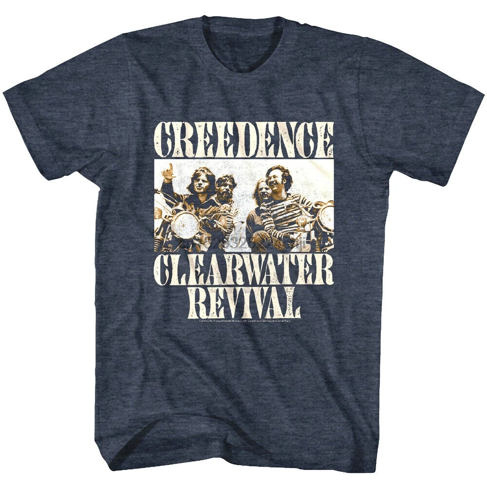 

Creedence Clearwater Revival Bikers Mens T Shirt Ccr Studio Albums Collection