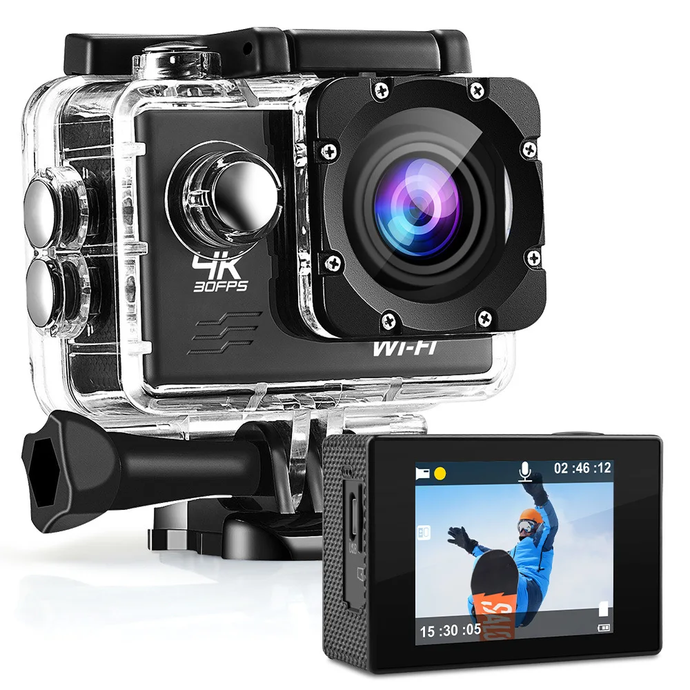 

Original Ultra HD 4K Sport Camera WIFI Remote Control Camera 2.0" Screen Waterproof Camera Helmet Video Recording Sport Cameras