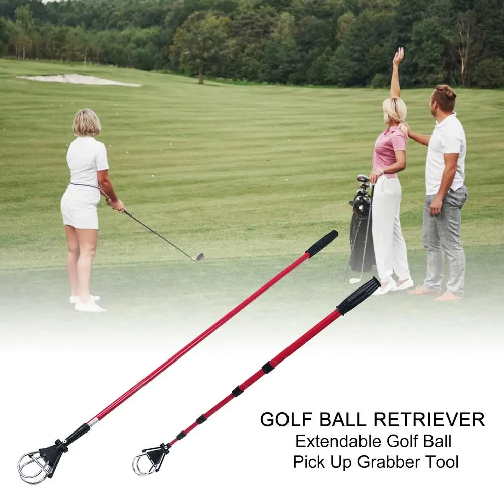 

Golf Ball Pick Up Tools Telescopic Golf Ball Retriever Retracted Golf Pick Up Automatic Locking Scoop Picker For Water Golf