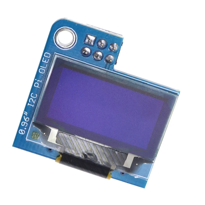 

2022 New 0.96'' I2C IIC 12864 128X64 Pixel OLED LCD Display Shield Board Module for Raspberry Pi 4B 3B+ 3B 2B Zero Blue-IIC