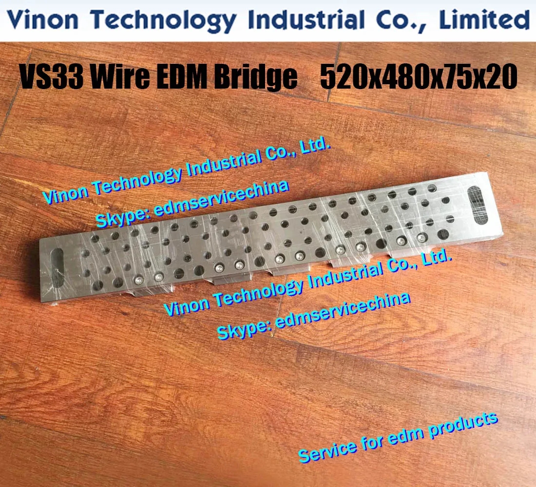 VS33 Wire EDM Bridge L=520x480x75x20+5Lmm прецизионный мост для резки проволоки длиной 520 мм