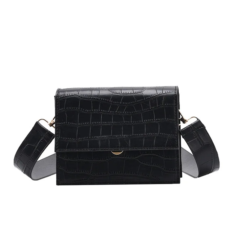

Permanently New Casual small bag female 2021 new style Texture cross-body bag stone pattern one-shoulder small square bag