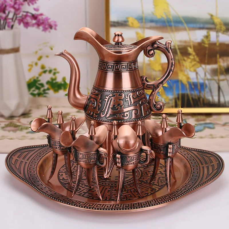 Винная бутылка jujube в китайском стиле Высококачественная античная бронза