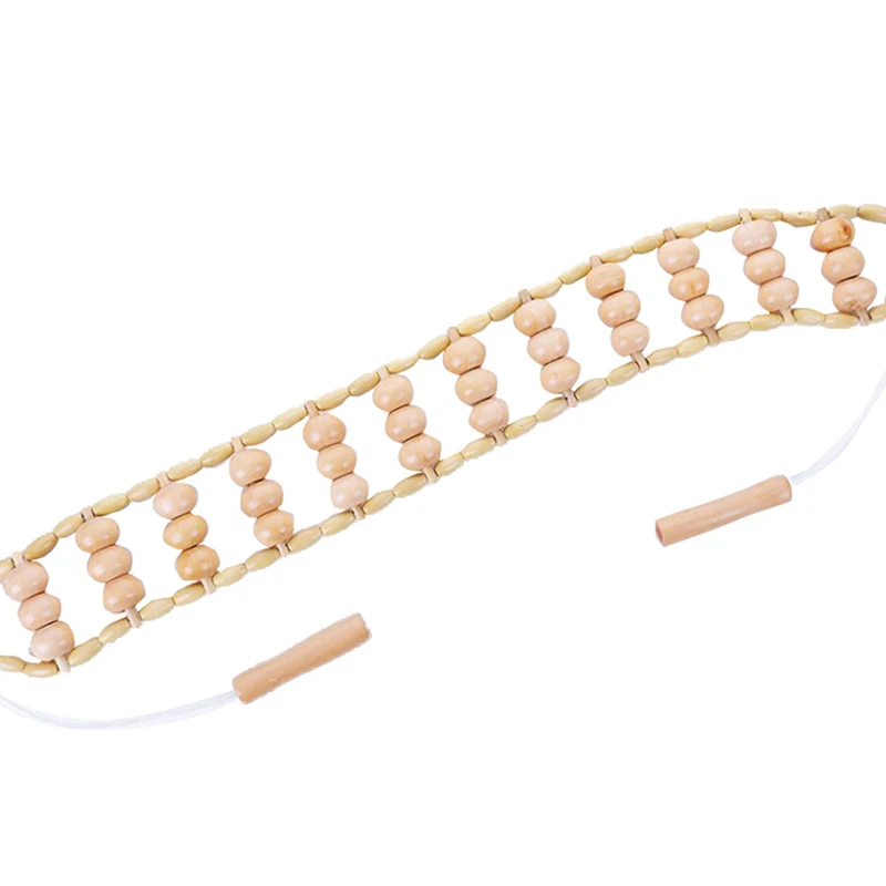 

Wood Therapy Massager Massage Roller Handmade Massage Roller Rope Wooden Massager Tool For Body Muscle Pain Relief