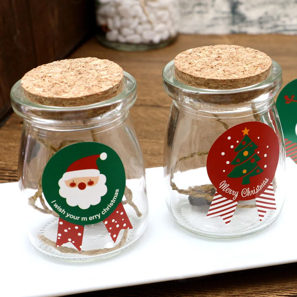 96 шт. НОВАЯ РОЖДЕСТВЕНСКАЯ этикетка подарочная упаковка бумажные наклейки для