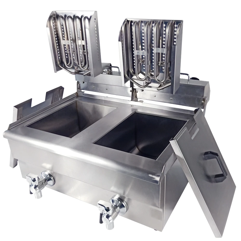 Фритюрница электрическая из нержавеющей стали многофункциональная фритюрница