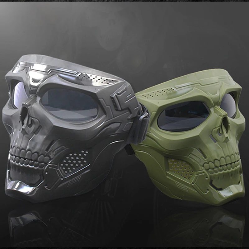 Outdoor Anti-fog Airsoft Mask Protective Gear Full Face Helmet Paintball Skull Safety Goggle Tactical | Спорт и развлечения