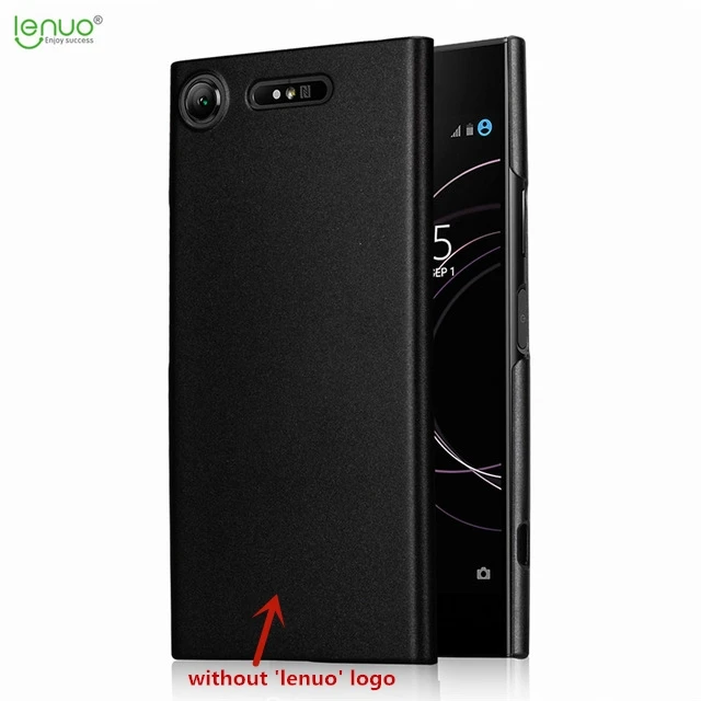 Чехол Lenuo для sony Xperia XZ1, жесткий пластиковый ПК гладкий Чехол для Xperia XZ1 Dual F8342, противоударный защитный чехол - Цвет: Black