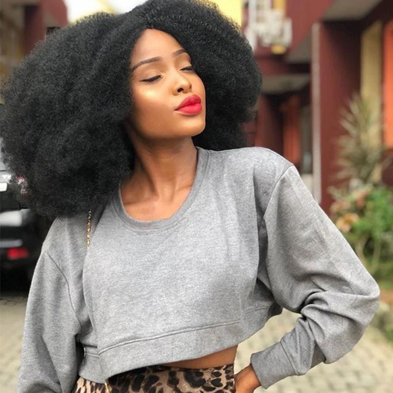 Синтетический короткий афро парик натуральные кудрявые волосы парики для черных