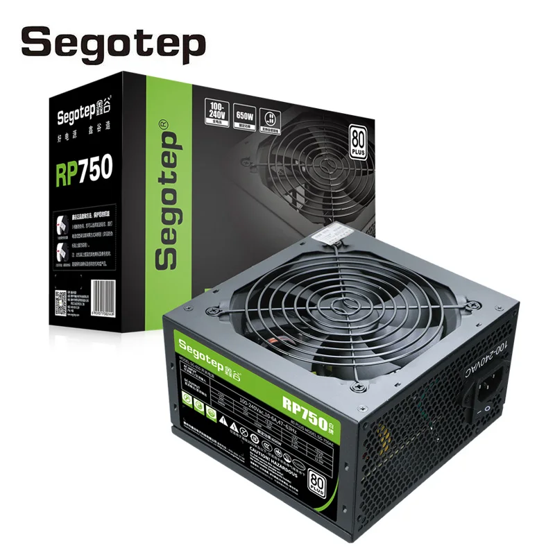 

Segotep PC Power Supply True Rated 650W 96-264V 80plus white ATX Power Supply 12V Active PFC Non-Modular