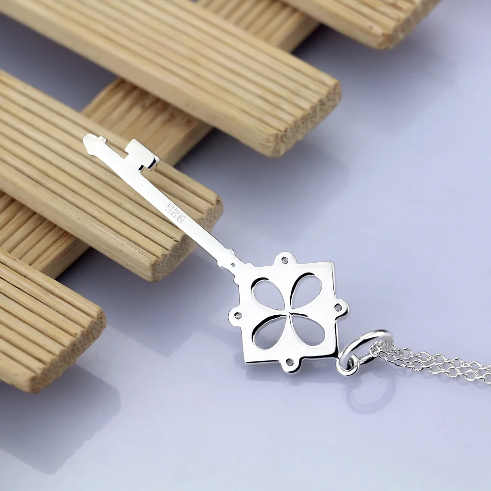 Минималистичное женское ожерелье из стерлингового серебра 925 пробы