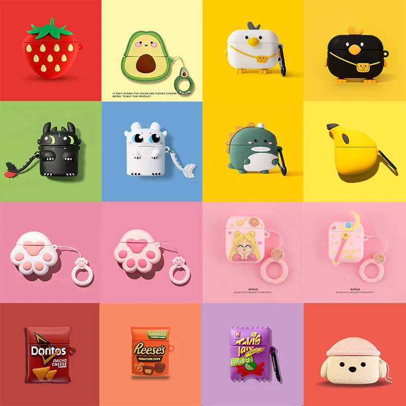 

3D Dragon Earphone Case For Airpods Pro Cute Cartoon Bluetooth Earphone Silicone Charging Box Case Cover For Airpods 1 2 3 Coque