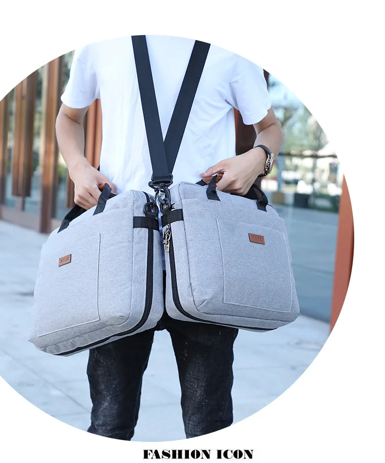 new all-in-one solid color business computer bag out of office fashion simple portable one shoulder breathable briefcase