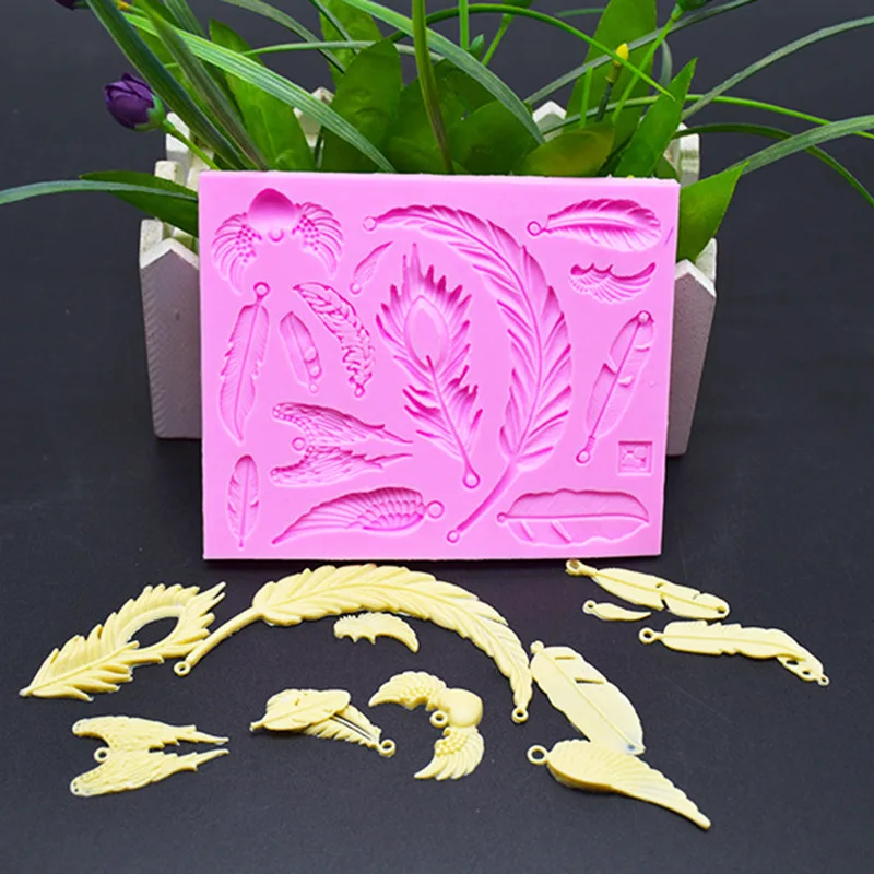 Формы для перьев силиконовая форма 3d дизайн настенной панели сделай сам бетонные