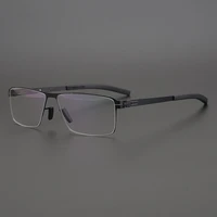 no screws retro personality full frame myopia glasses rim mens big face glasses frame fashion