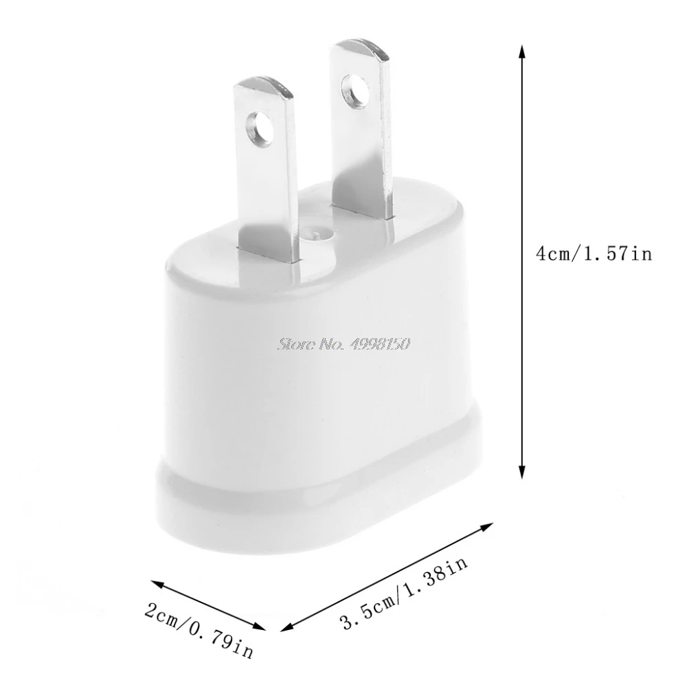 EU Female To US Male AC Power Plug конвертер Универсальное зарядное устройство для путешествий