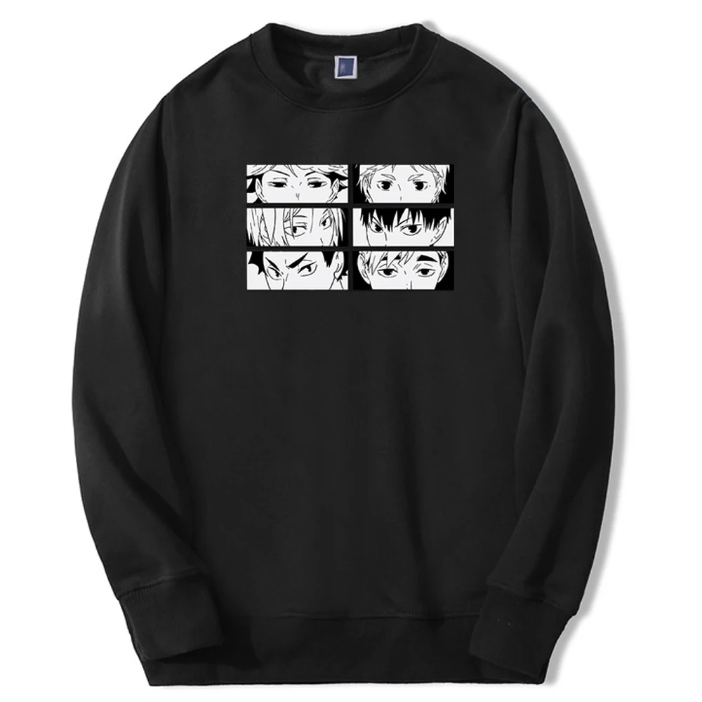 

Haikyuu Shoyo Volleyball Kageyama Anime Spring Male Fashion Printing Hoodies Casual Loose Clothes Man Breathable Hoodie