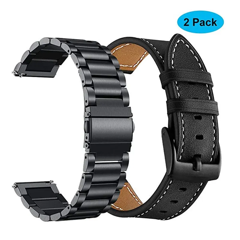 

Ремешок металлический для Samsung Galaxy Watch 3 45 мм 41 мм Active 2 Gear S3, браслет для Huawei GT 2 46 мм Pro Amazfit