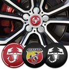 4 шт., 56 мм наклейки на обод автомобиля Fiat Viaggio Abarth Punto 124 125 500 Panda Bravo