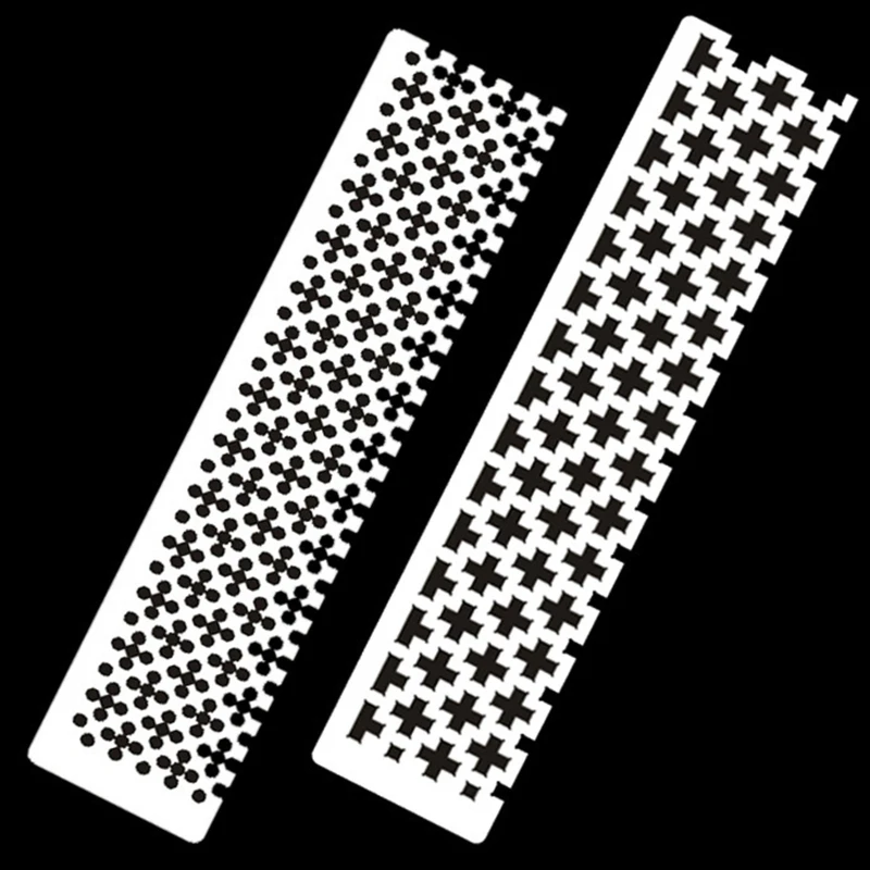 

Линейка для рисования из нержавеющей стали, квадратная, круглая, 5D, инструменты для вышивки картин со стразами