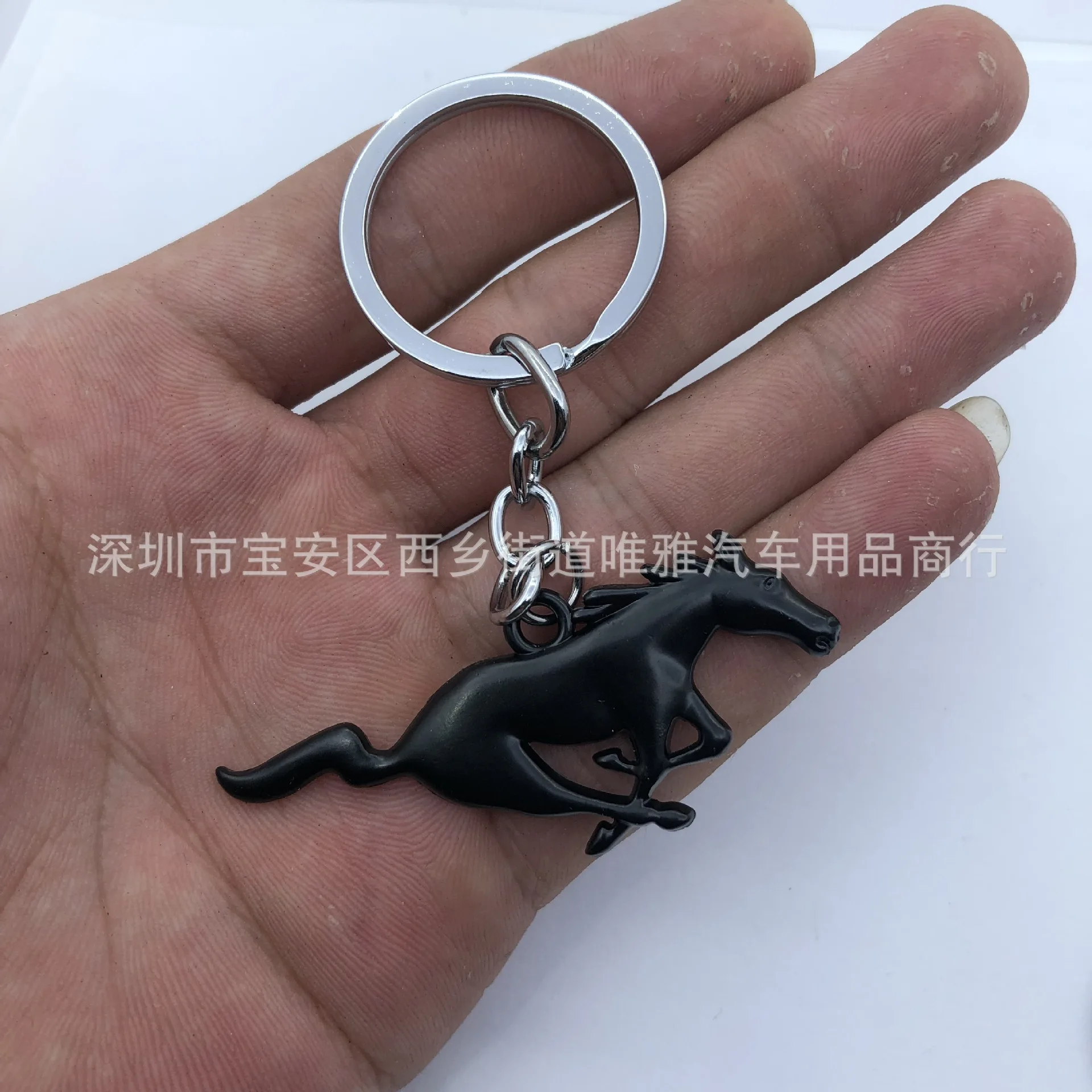 Металлический 3d-брелок для автомобиля брелок с эмблемой бегущей лошади ключей Ford