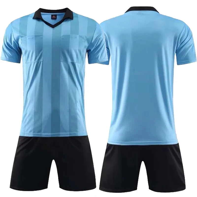 Новинка 2020 трикотажные изделия для футбольного судьи футболка с коротким