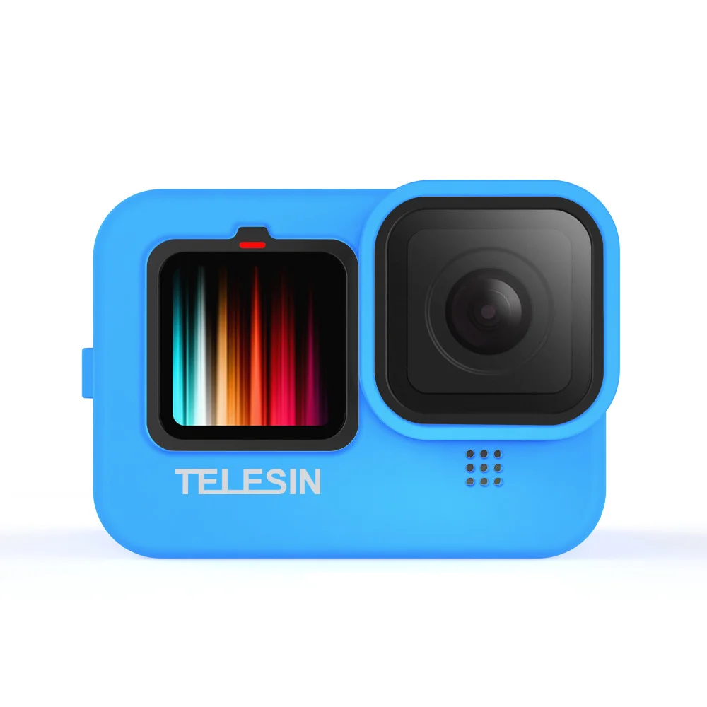 Высококачественный силиконовый защитный чехол TELESIN для Gopro Hero 9 + объектива