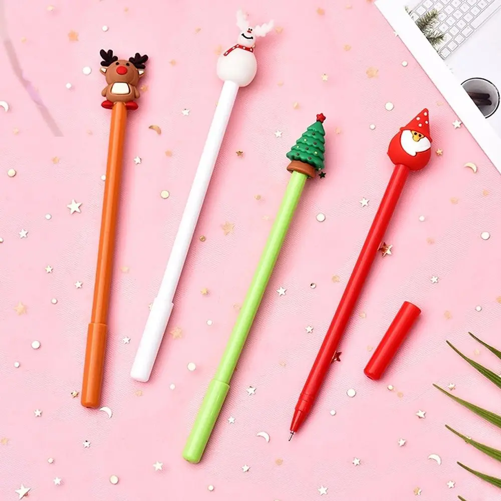 

Christmas Series Gel Pen Cute Cartoon Creativity Small Fresh Student Office Signature Pen Exam Pen Stationery Art Painting Pen