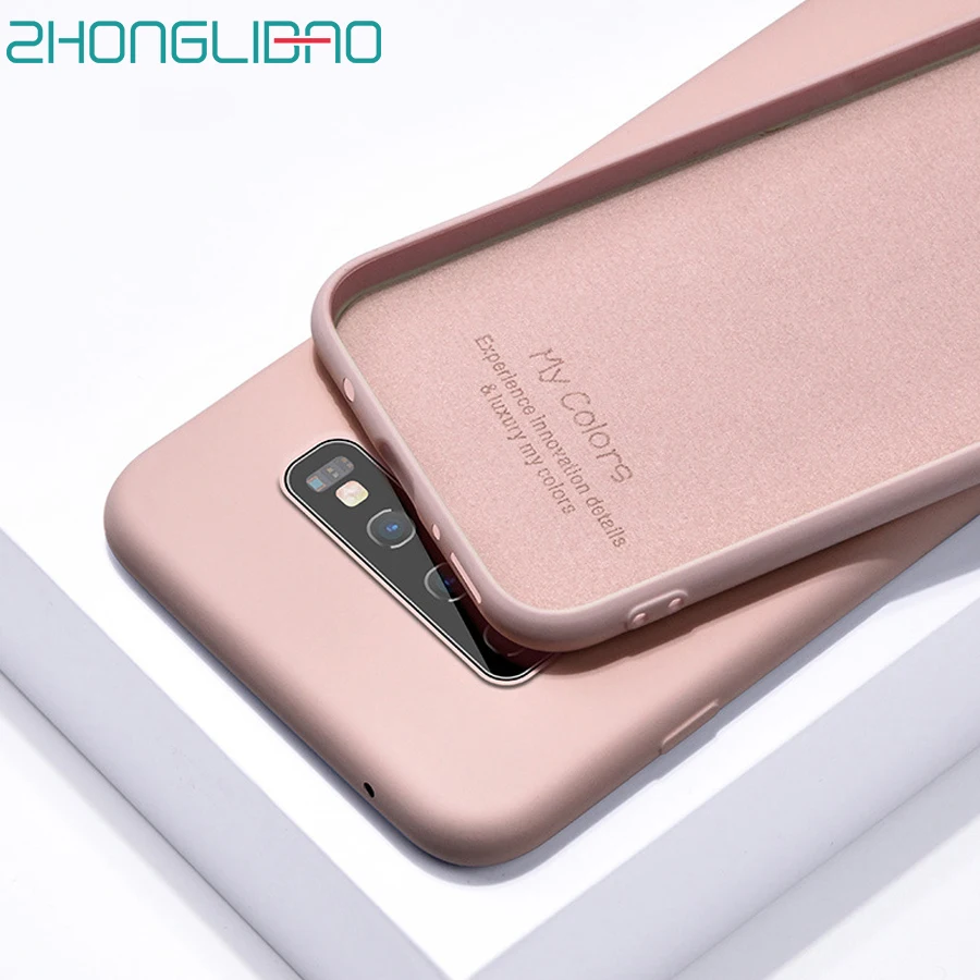 Чехол из жидкого силикона для Samsung Galaxy S10 S9 S8 Plus S10e 5G Note 10 9 8 A20 A30 A40 A50 A60 A70 A10 M10 M20