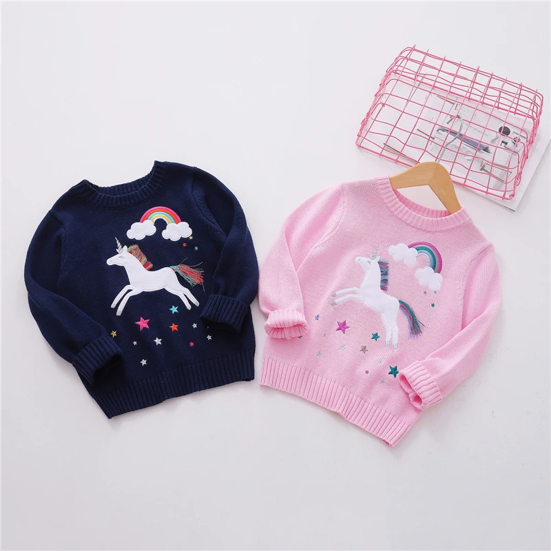 Свитер для маленьких девочек мягкий пуловер Свитера на весну и осень Детская