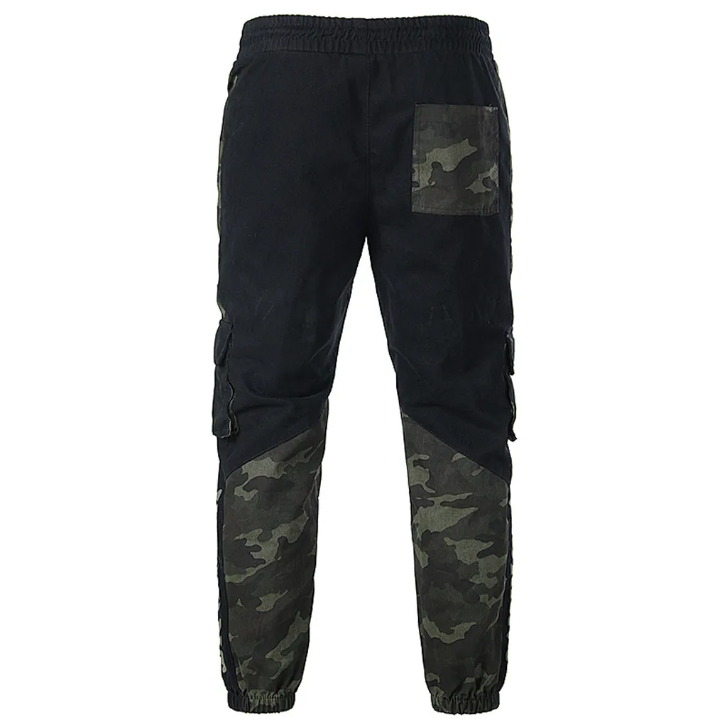 

Brand New Fashion 2019 Slim Solid Color Pocket Mens Overalls Overalls Casual Sport Work Loose Sweatpants Trouser Pants Z401