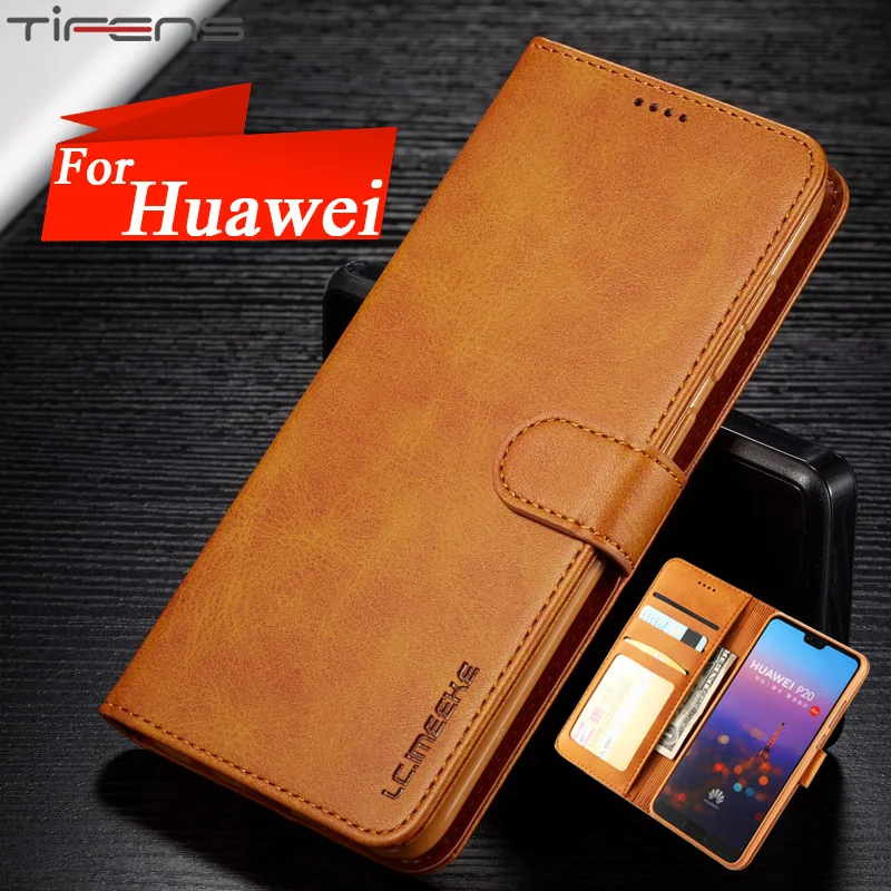 Кожаный чехол бумажник с откидной крышкой для Huawei P40 P30 P20 Mate 30 20 10 Pro Lite P Smart Z Plus Y9 Y5