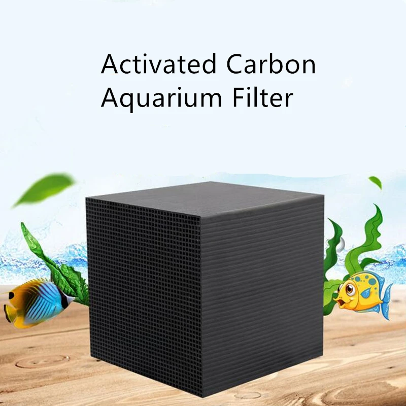 1 шт. аквариумный угольный фильтр с активированным углем кубический очиститель