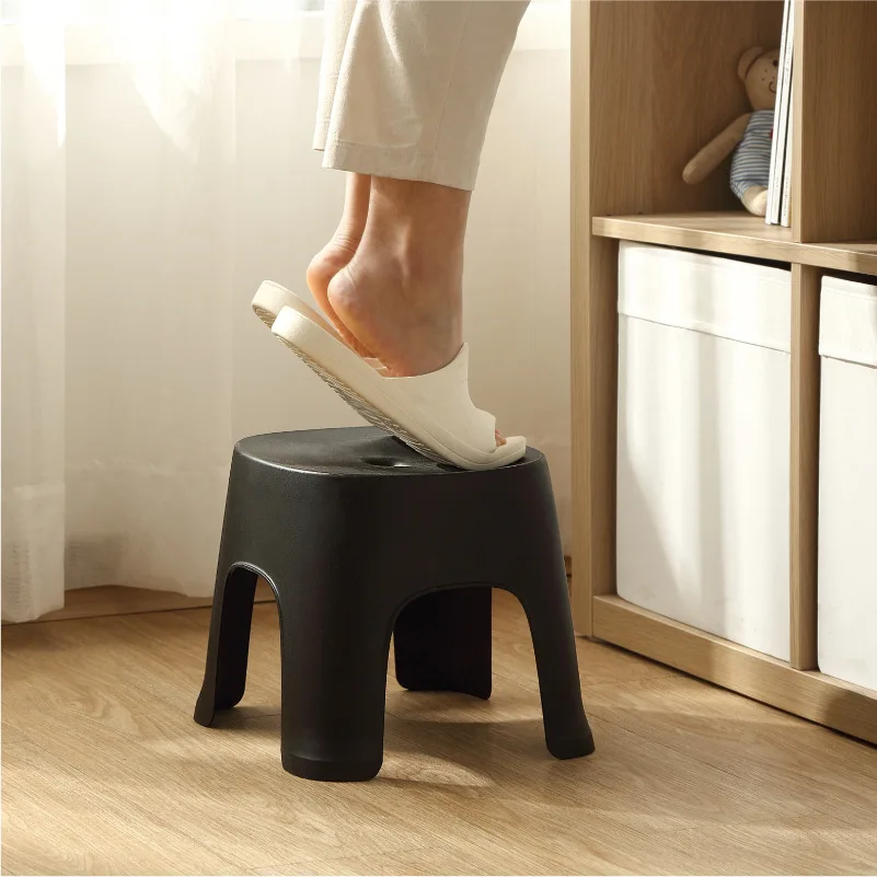 

Bathroom Row Stools Home Bathroom Stool Plastic Stools Thick Anti-slip Change Insols Children's Low Stool Pad Benches