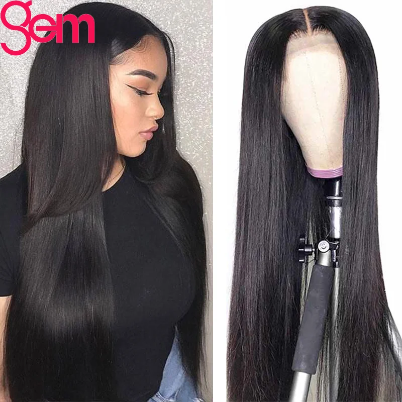 13x4 Lace Front Human Hair Wigs For Black Women 30 Inches Straight Brazilian Lace Front Wig Lace Frontal Wig