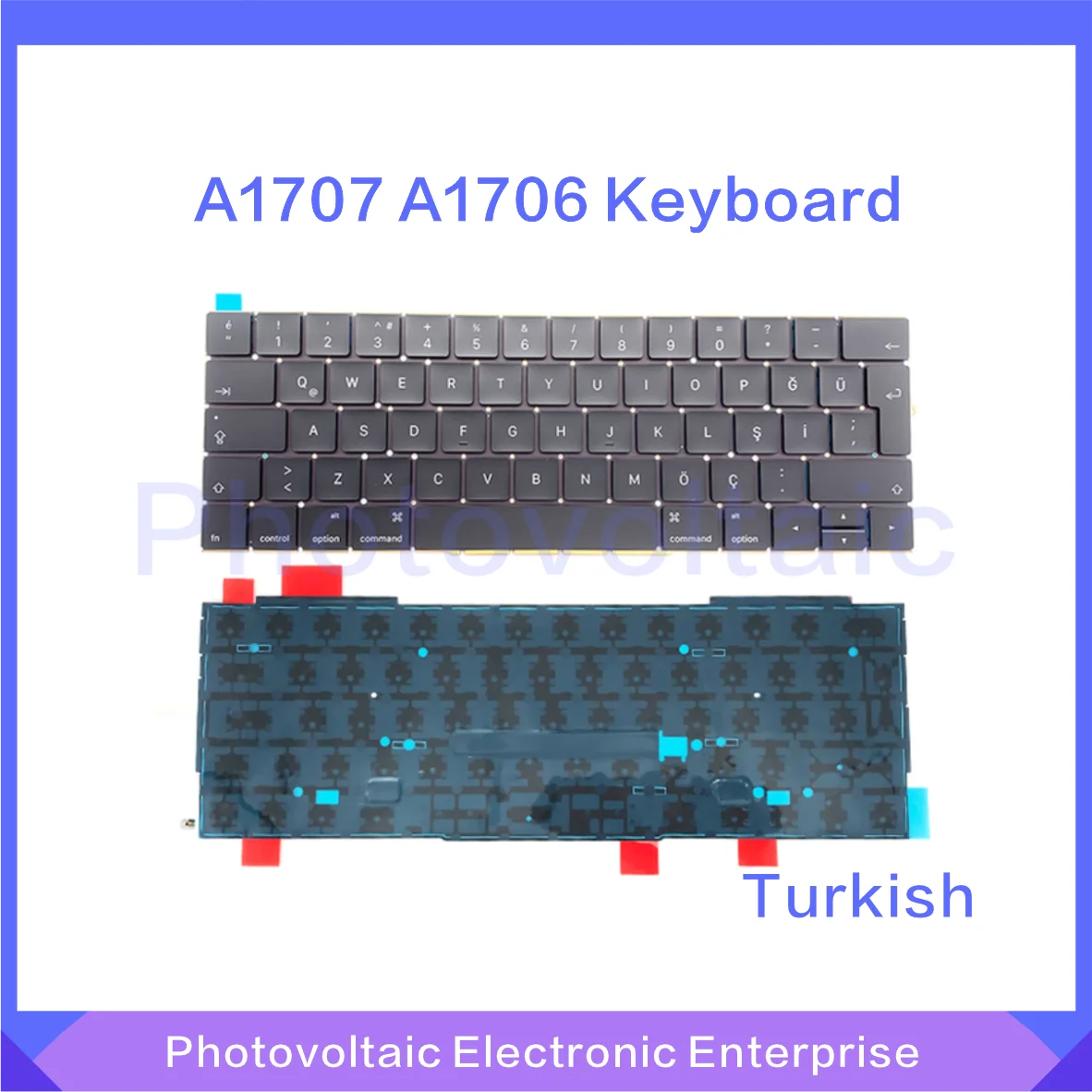 Сменная клавиатура A1707 A1706 для Macbook Pro 13 3 15 4 дюйма большая Enter Турецкая с подсветкой