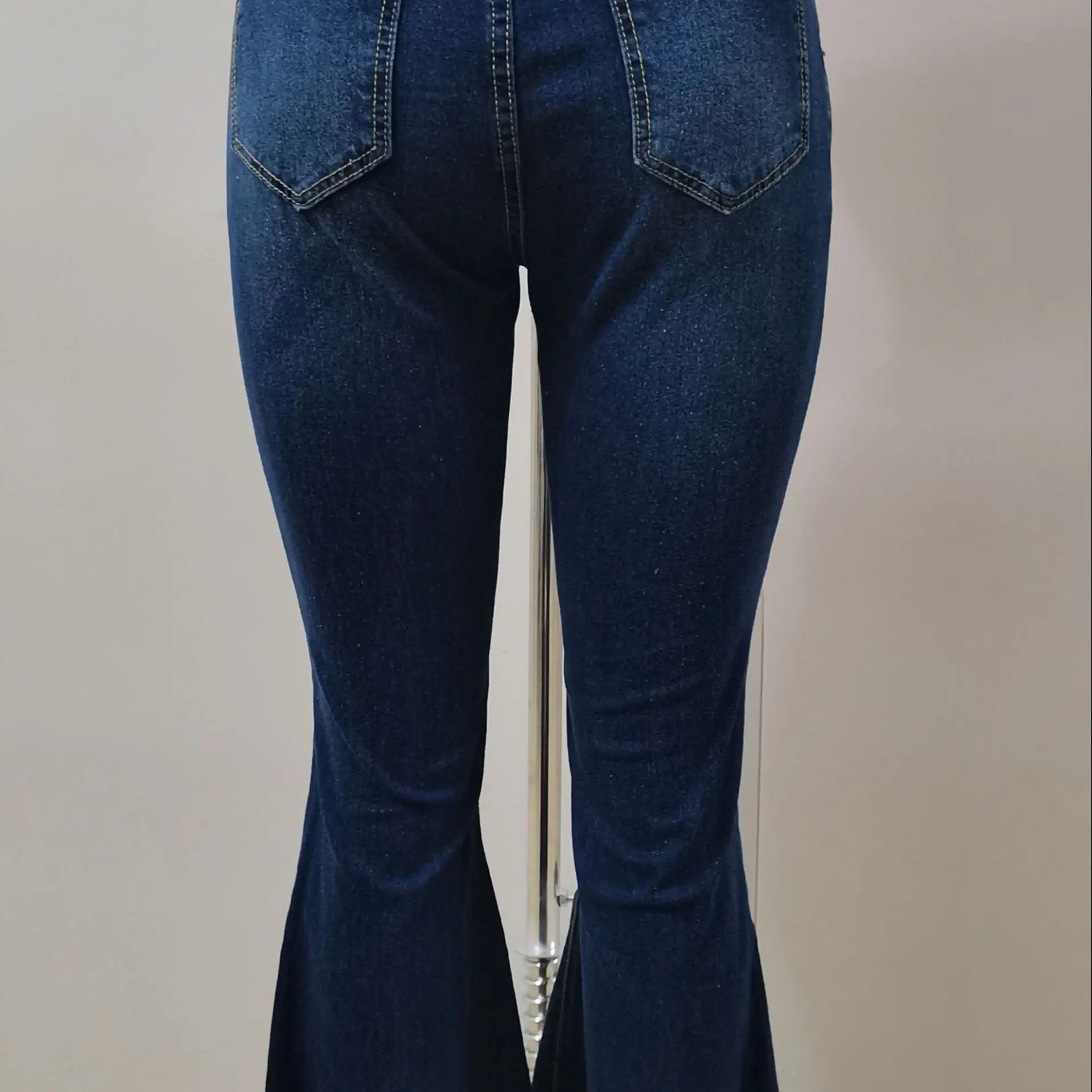 

Sexy Vintage Hole Ripped Jeans Women Wide Leg Denim Flare Slim Pants High Waist Party Casual Trousers Bell Bottoms Pant 2021