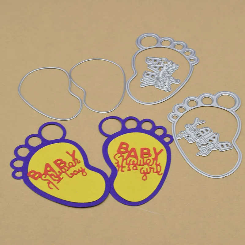 Детский трафарет для скрапбукинга с металлическим нарезом DIY бумажная карточка